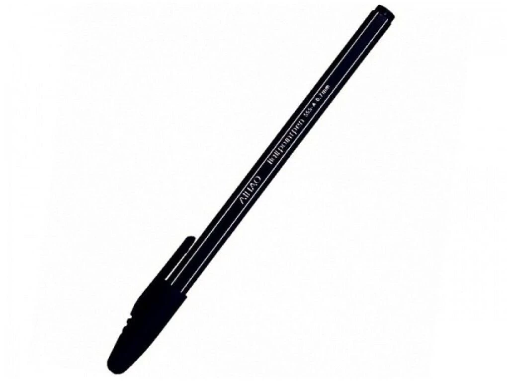 Ручка шариковая Aihao "555" 0,7 мм, черная