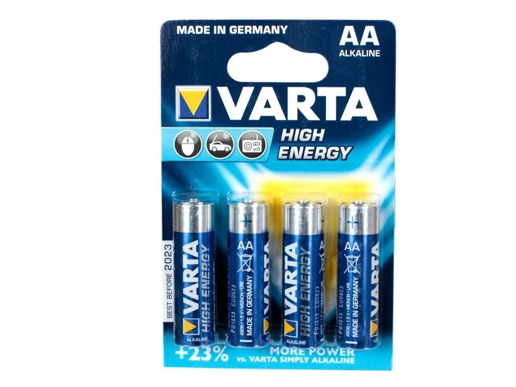 Батарейки VARTA "High Energy" АА (пальчиковые) 4 шт/упак