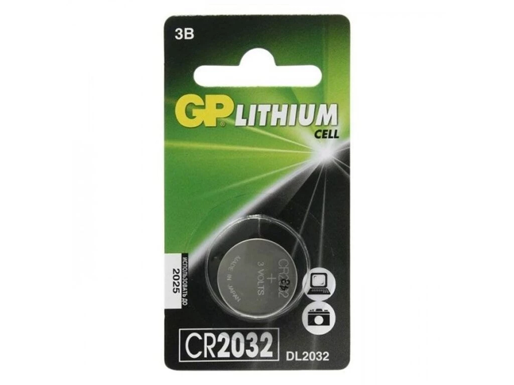 Батарейка GP "CR2032", 1шт в блистере