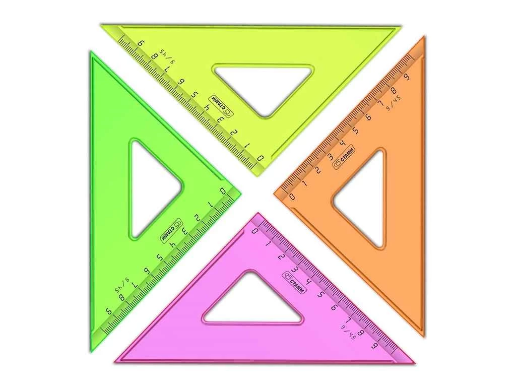 Треугольник Стамм "NEON Cristal" (30 градусов, 16 см), ассорти