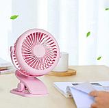 Мини-вентилятор Mini Fan с аккумулятором на прищепке для авто и дома., фото 9
