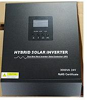 3KVA чистая синусоида гибридный солнечный инвертор 24В 220В встроенный PWM 50A Солнечный контроллер заряда
