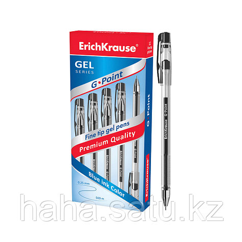 Ручка гелевая ErichKrause® G-Point, цвет чернил черный, фото 2