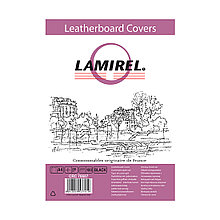 Обложки Lamirel Delta A4 LA-78687, картонные, с тиснением под кожу , цвет: черный, 230г/м², 100шт