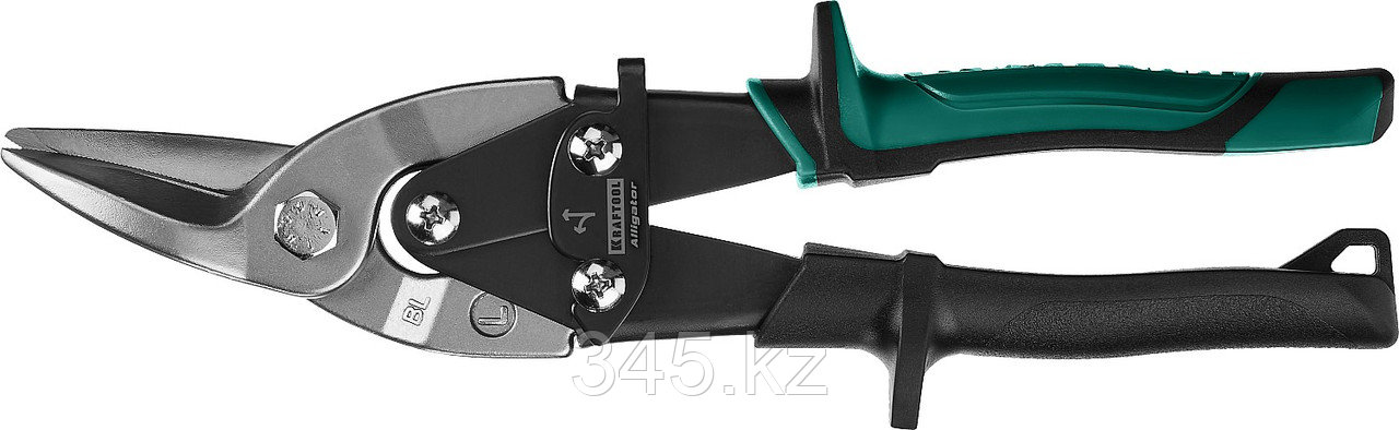 Ножницы по металлу KRAFTOOL Alligator, левые, Cr-Mo, 260 мм - фото 1 - id-p45379276