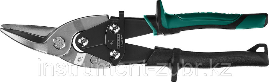 Ножницы по металлу KRAFTOOL Alligator, левые, Cr-Mo, 260 мм, фото 2
