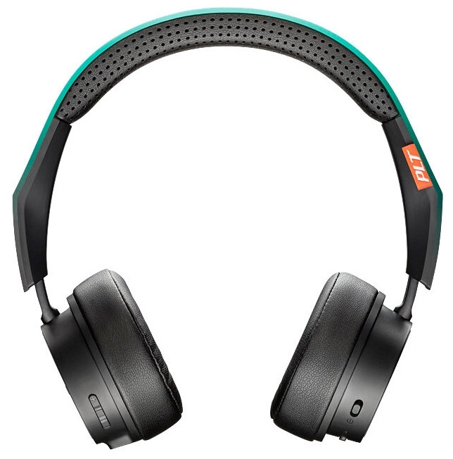 Наушники-гарнитура беспроводные Plantronics BACKBEAT FIT 500, черный+зеленый
