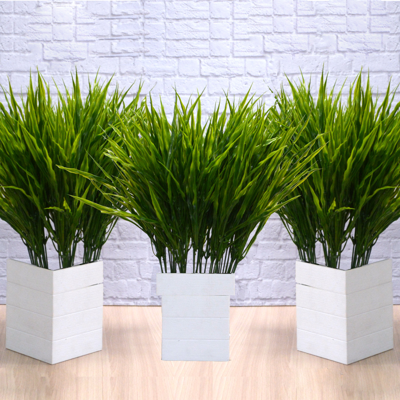 Искусственная волнистая трава для декора с регулирующей длиной 30-43 см (1 пучок) - фото 10 - id-p92250569