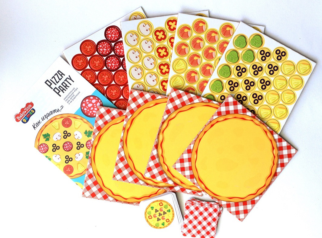 Настольная игра для детей и родителей «Pizza Party», собери пиццу - фото 3 - id-p92250157