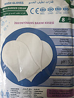 Моющие перчатки для лежачих больных Med -cover Bariyer Kremli kese №8