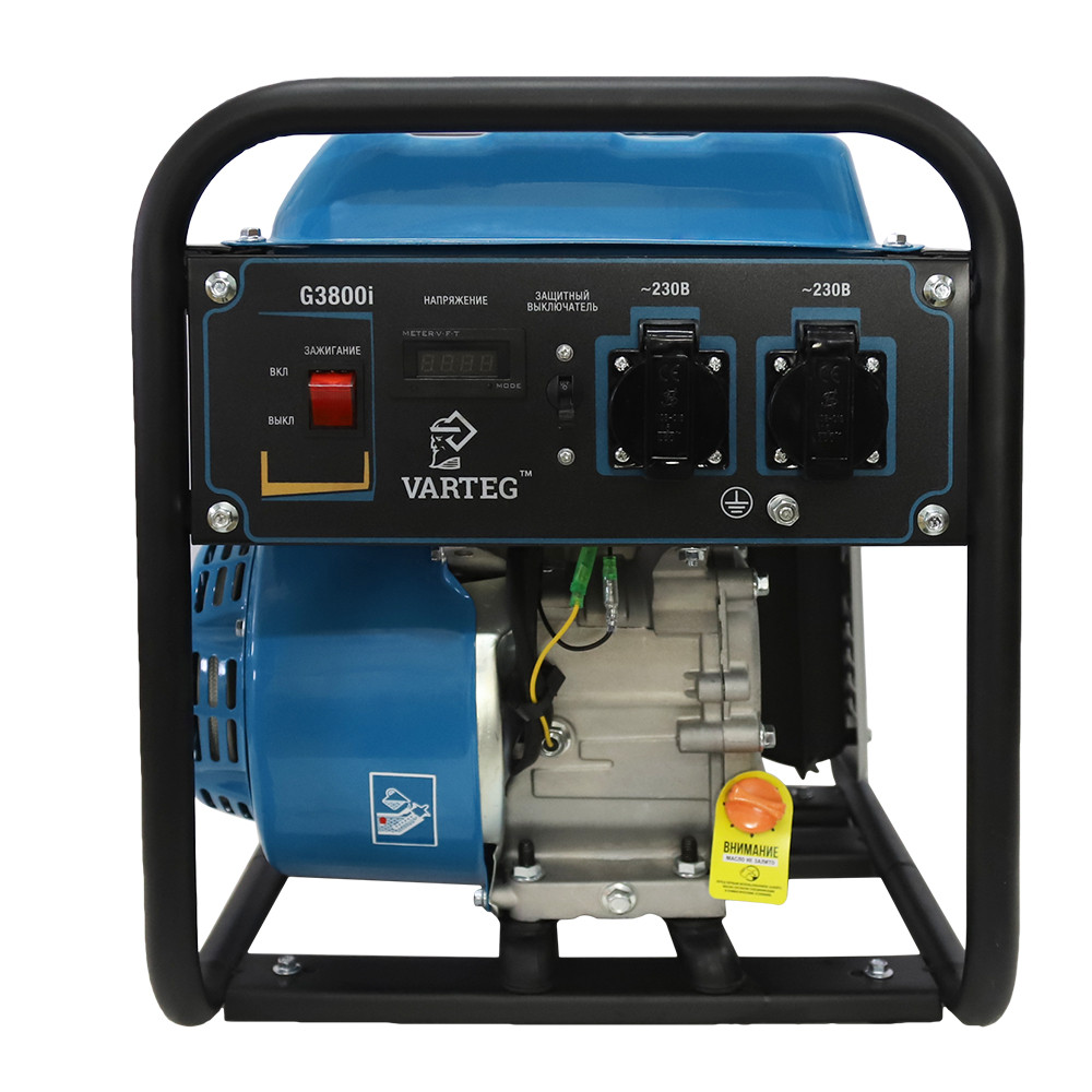 Бензиновый инверторный генератор VARTEG G3800i - фото 2 - id-p92256530