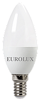 Лампа светодиодная EUROLUX LL-E-C37-6W-230-2,7K-E14