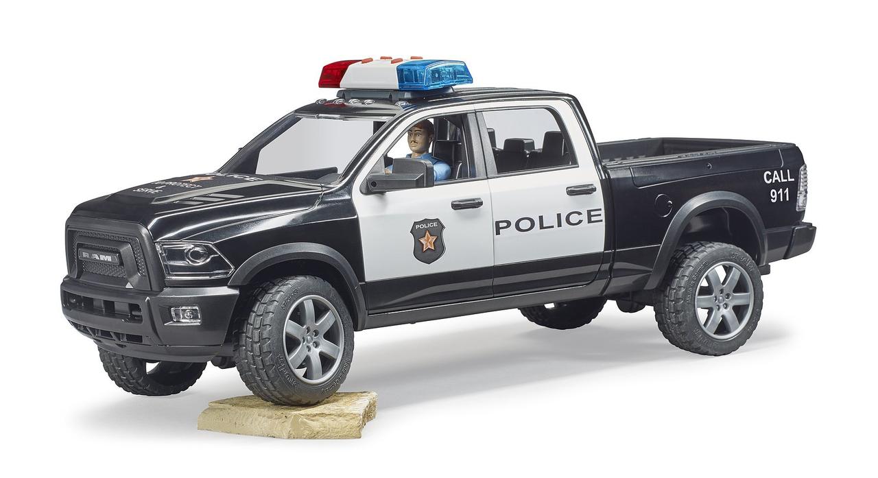 Bruder Игрушечный Полицейский Пикап Внедорожник RAM 2500 с фигуркой полицейского (Брудер 02-505) - фото 3 - id-p92249263