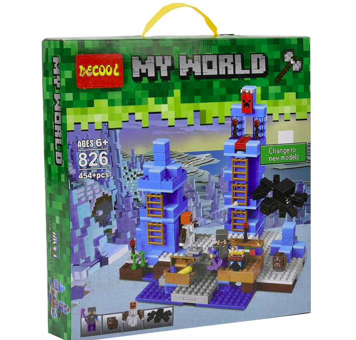 Конструктор Jisi bricks (Decool) My World 826 Ледяные шипы
