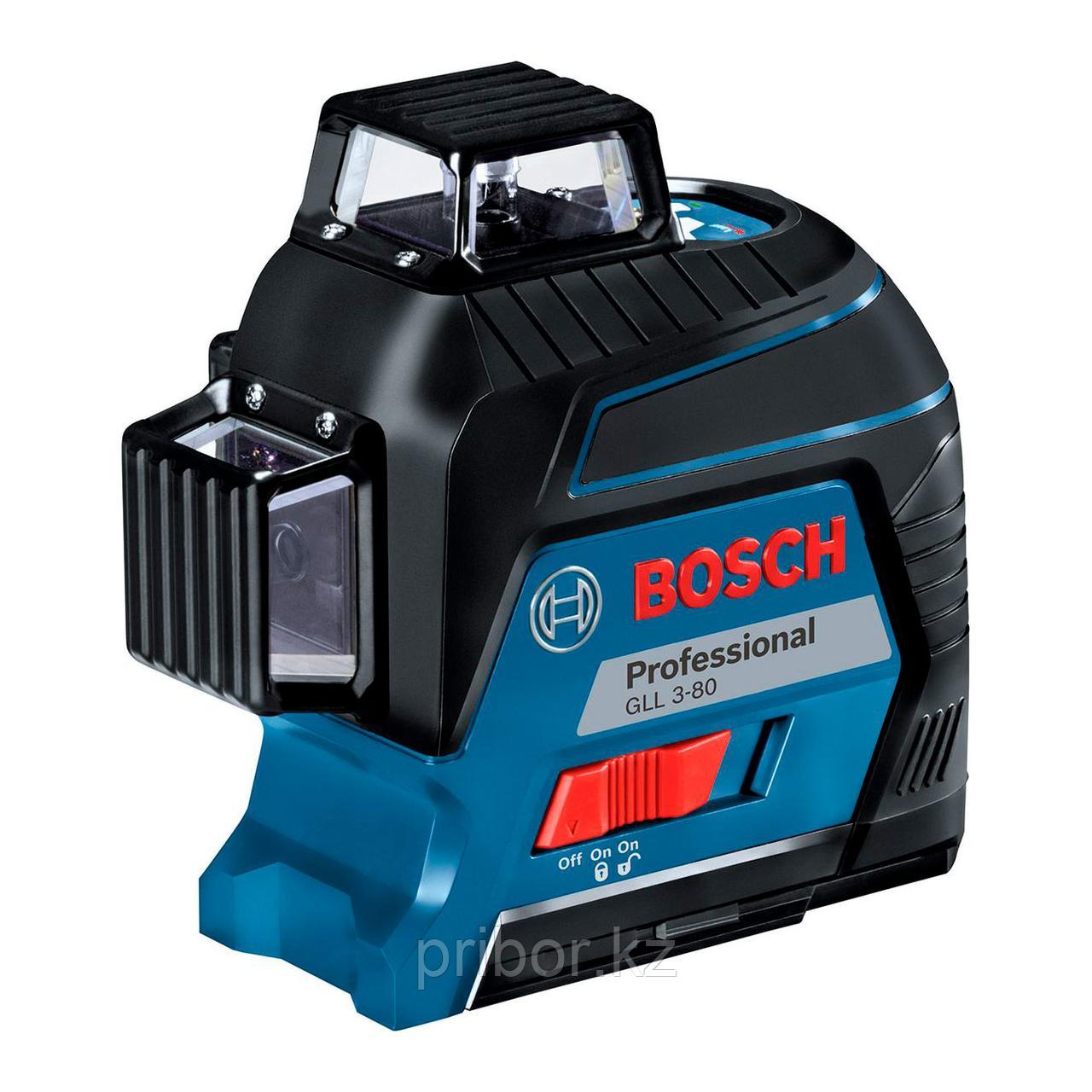 Bosch GLL 3-80 Лазерный профессиональный нивелир + кейс. Внесен в реестр СИ РК. - фото 1 - id-p92258433