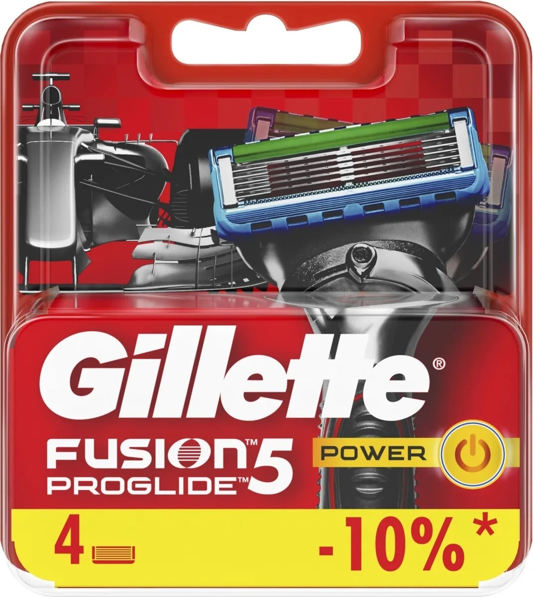 Сменные лезвия Gillette Fusion5 ProGlide Power, 4 шт - фото 1 - id-p92262707