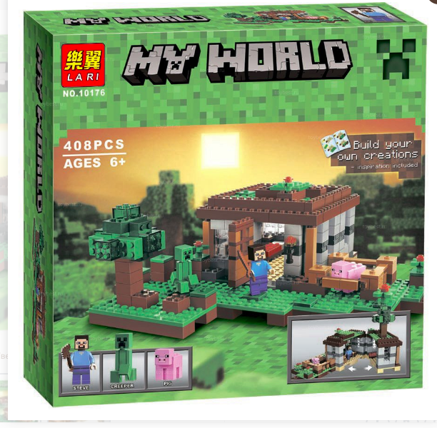 Конструктор Lari Майнкрафт (Minecraft) Первая ночь 10176 408 деталей