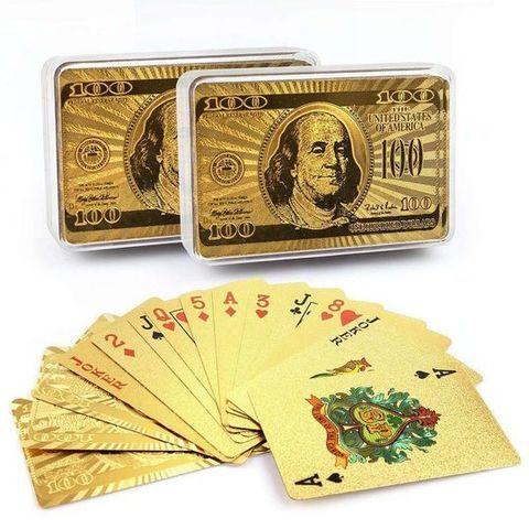 Колода игральных карт в пластиковом боксе «Золотой слиток» (Евро) - фото 3 - id-p92273681