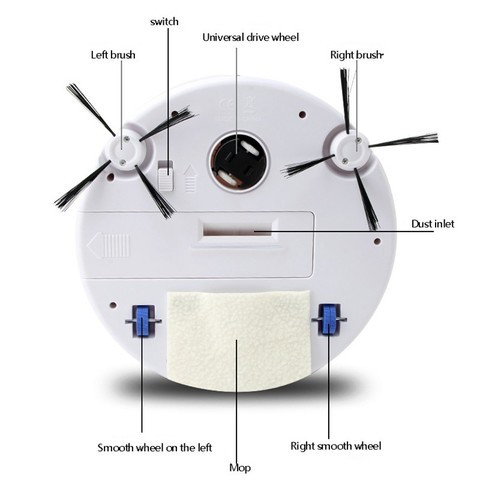 Робот пылесос автоматический RS5 CLEAN robot 3 in 1 - фото 3 - id-p92273682