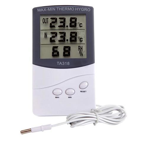 Термометр-гигрометр цифровой KTJ TA318 с выносным датчиком температуры - фото 3 - id-p92273811