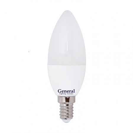 Лампа светодиодная General GLDEN-CF-7-230-E14-6500 / Световой поток, лм: 570 - фото 1 - id-p92288330