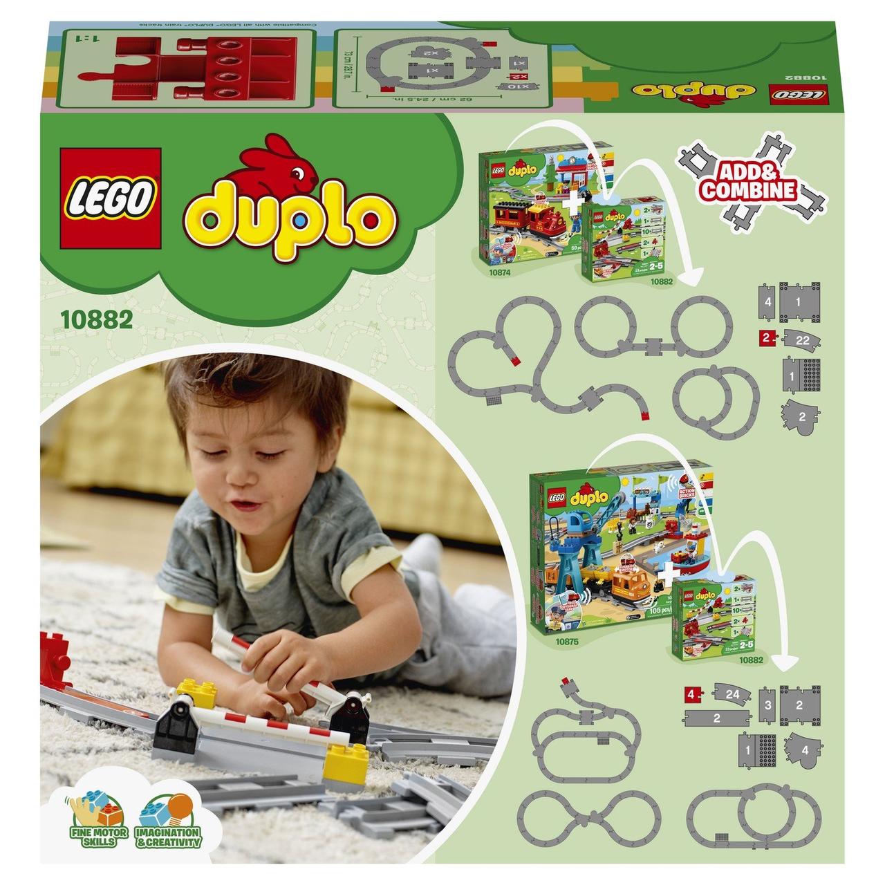 10882 Lego Duplo Рельсы и стрелки, Лего Дупло - фото 2 - id-p92263018