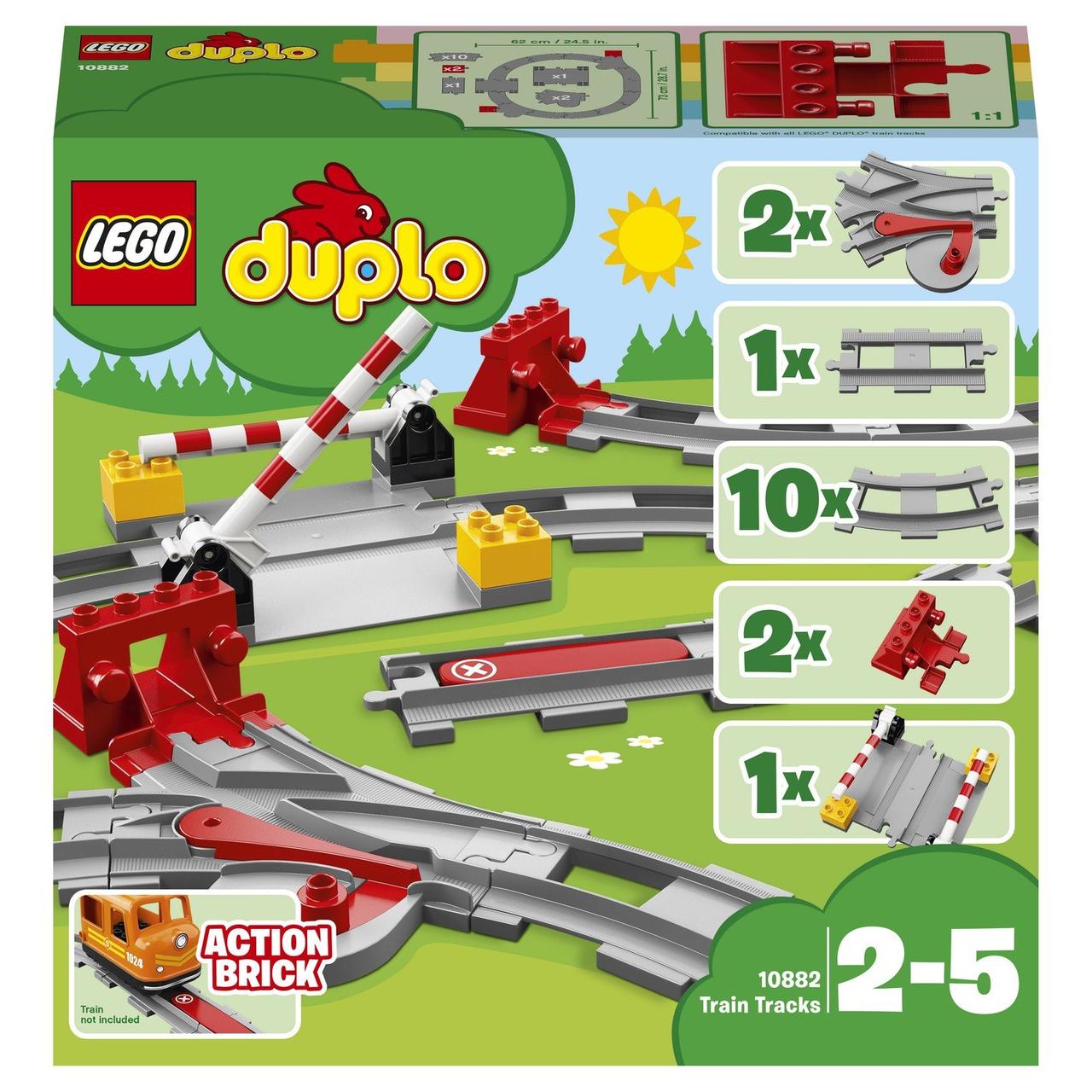 10882 Lego Duplo Рельсы и стрелки, Лего Дупло - фото 1 - id-p92263018