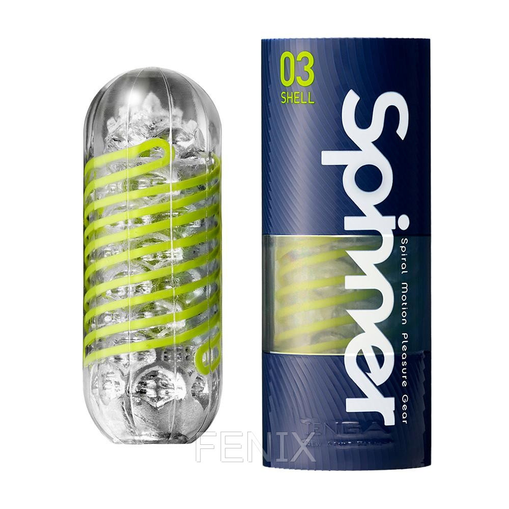 Мастурбатор с эффектом вращения Spinner Shell - Tenga