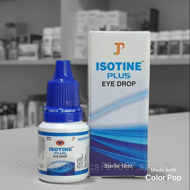 Глазные капли Айсотин-плюс (Isotine plus), Jagat Pharma, 10 мл