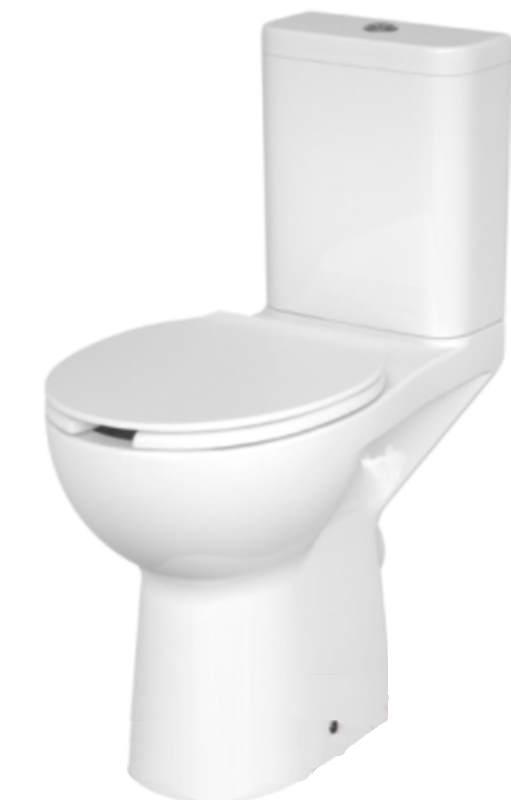 Унитаз-компакт напольный Cersanit без сиденья ETIUDA Clean On 010 3/6 белый (P-KO-ETI010-3/6-COn), фото 1