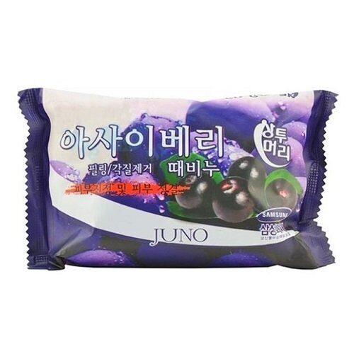 Juno Пилинг - мыло с ягодами асаи Acai Berry Peeling Soap / 150 гр.