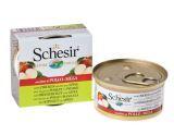 Schesir 75г ЦЫПЛЁНОК+ЯБЛОКО консервы для кошек