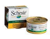 Schesir 85г ФИЛЕ КУРИНОЕ+СУРИМИ консервы для кошек филе