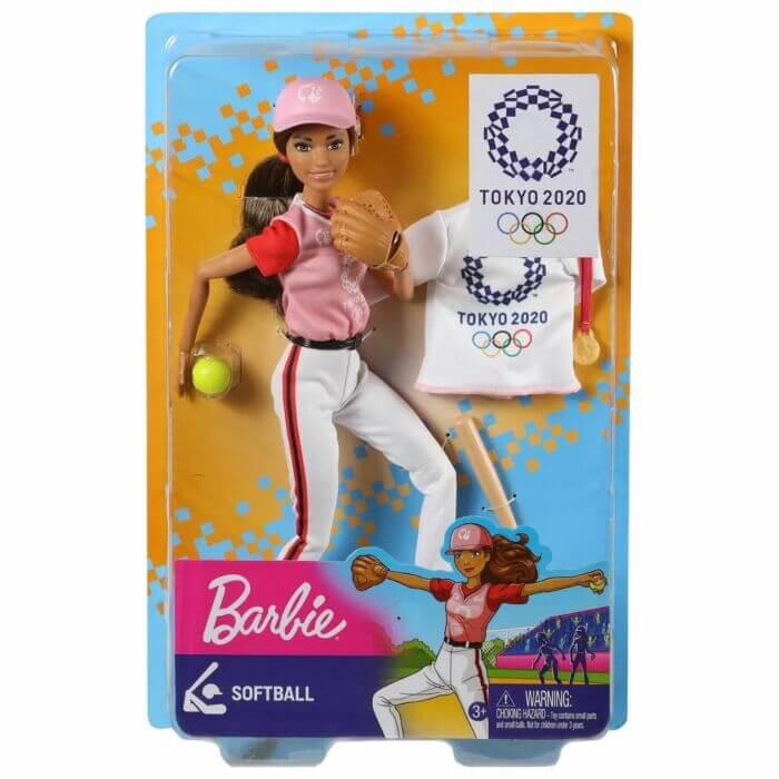 Barbie Кукла Barbie Олимпийская спортсменка Tokyo 2020 бейсбол - фото 1 - id-p92301230