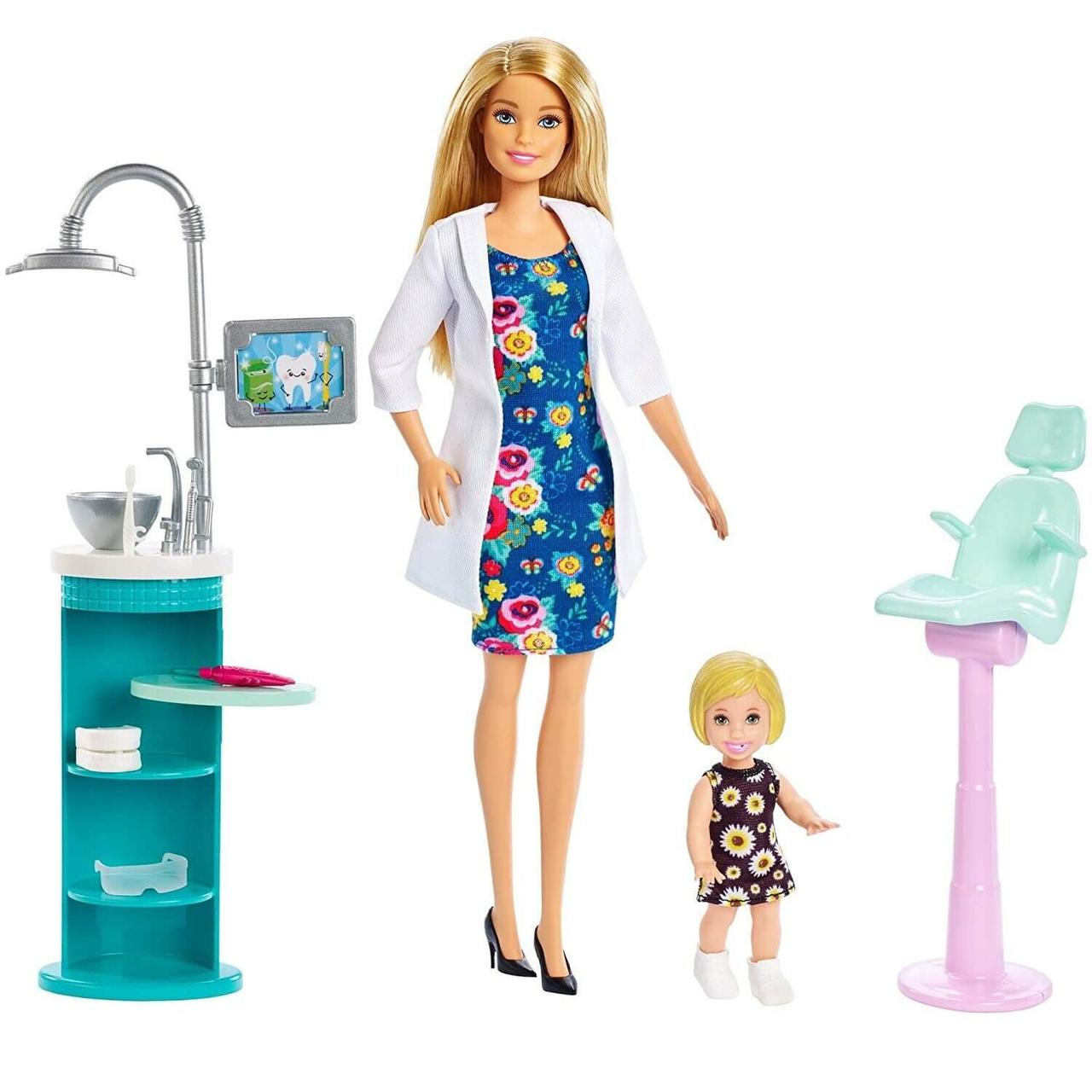 Mattel Barbie Любимая профессия дантист блондинка