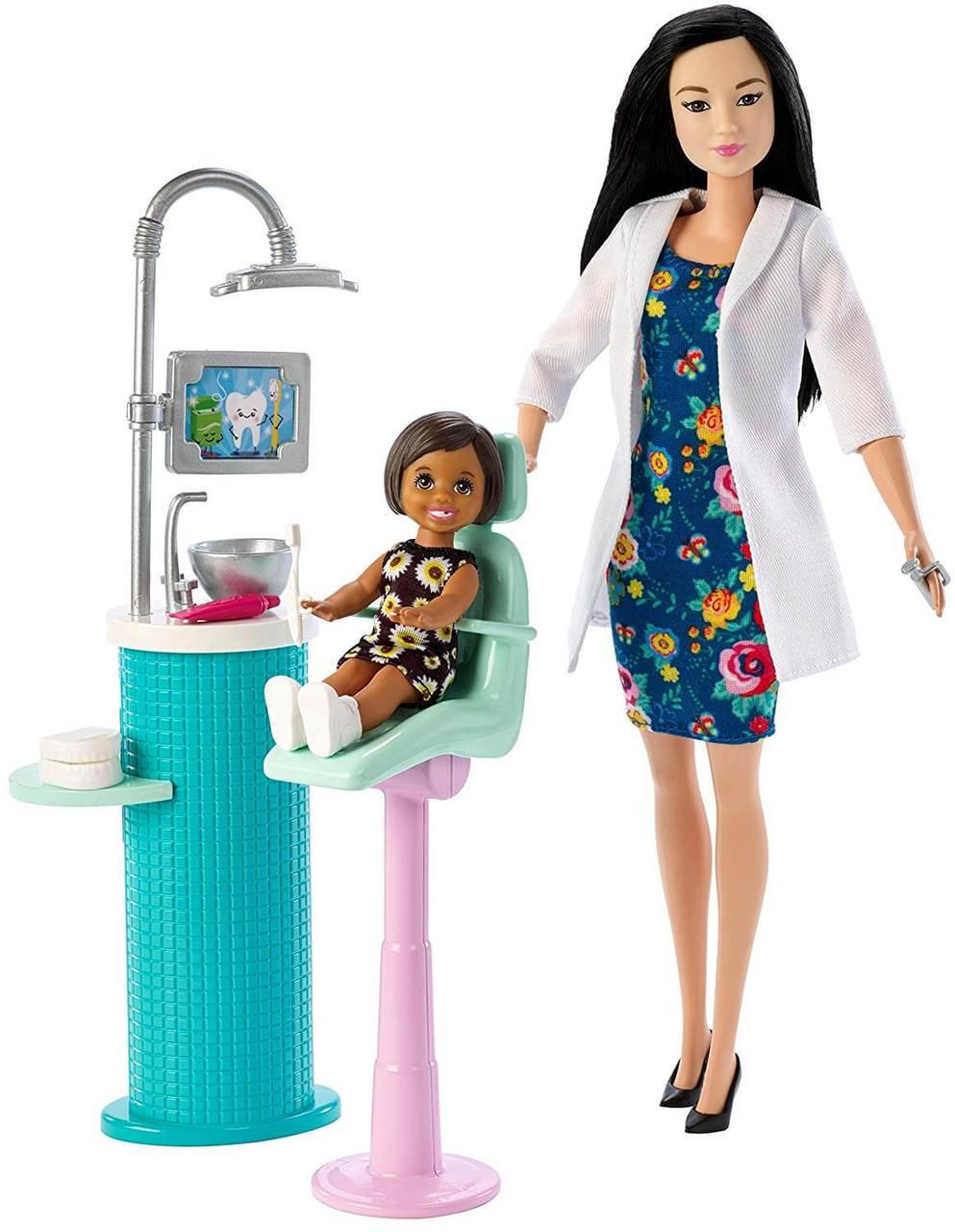 Mattel Barbie Любимая профессия дантист брюнетка