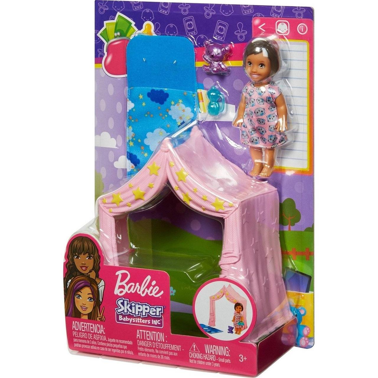 Barbie Игра с малышом "Девочка брюнетка", 10,5 см