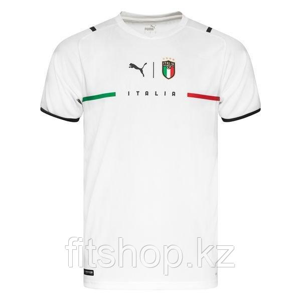Сборная Италия футболка игровая ЕВРО 2020 гостевая белая,синяя
