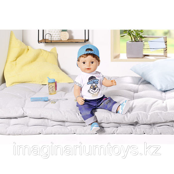 Бэби Борн кукла интерактивная мальчик Братик 43 см Baby Born - фото 3 - id-p92301987