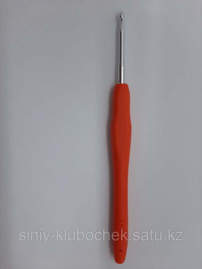 Крючки для вязания алюминиевые Maxwell с резиновой ручкой 3,0 мм - фото 2 - id-p92302660