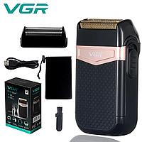 Электрическая бритва для мужчин Voyager V-331расцветка розовое золото и черный