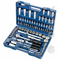 Набор инструментов, 1/2", 1/4",  CrV, пластиковый кейс  94 предм.// Сибртех