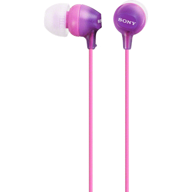 Наушники + микрофон SONY MDR EX 15 AP (violet) - фото 1 - id-p92318133