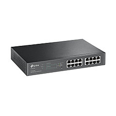 Коммутатор, TP-Link, TL-SG1016PE PoE+,16 портов 10/100/1000 Мбит/с с автосогласованием, авто-MDI/MDIX