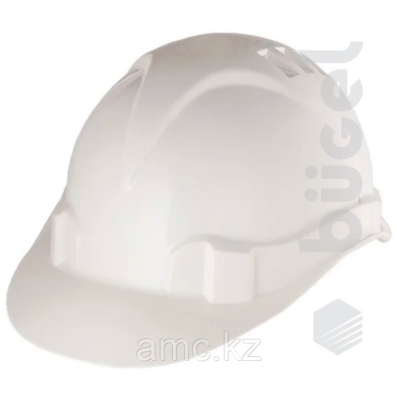 Каска защитная из ударопрочной пластмассы, белая//СИБРТЕХ/Россия