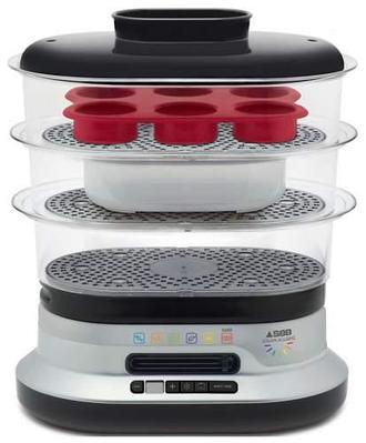 Пароварка TEFAL VC 300830, серый/черный