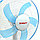 Настольный вентилятор вращающийся электрический Scarlett YL-0133 голубой, фото 9