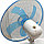 Настольный вентилятор вращающийся электрический Scarlett YL-0133 голубой, фото 10