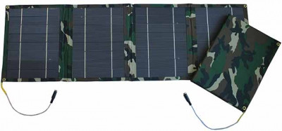 Портативная солнечная батарея 24 Ватт, для ноутбука, телефона, планшета - фото 3 - id-p44025745