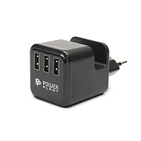 Сетевое зарядное устройство PowerPlant W-360 3xUSB: 220V, 3.4A